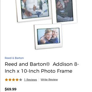Reed and Barton 8 x 10 wedding photo frame